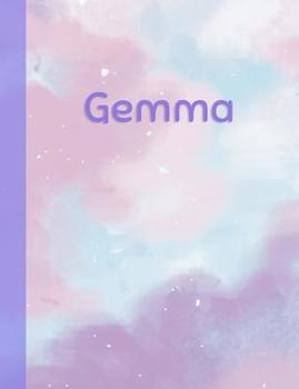 Paperback Gemma: Personalized Composition Notebook - College Ruled (Lined) Exercise Book for School Notes, Assignments, Homework, Essay Book