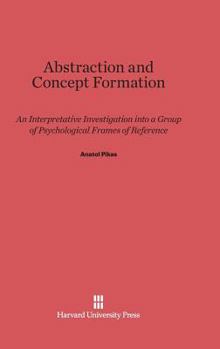 Abstraction and Concept Formation