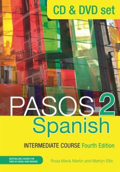 Paperback Pasos 2 (Fourth Edition): Spanish Intermediate Course: CD & DVD Pack Book