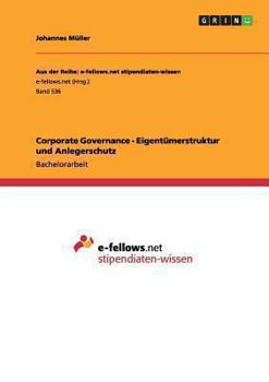 Paperback Corporate Governance - Eigentümerstruktur und Anlegerschutz [German] Book