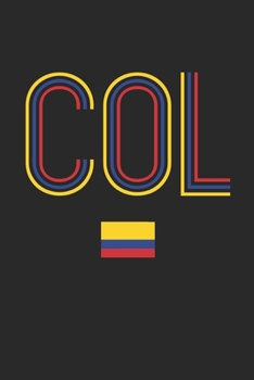 Vintage Colombia Notebook - Colombia Diary - Retro Colombian Flag Journal - Colombia Gifts: Medium College-Ruled Journey Diary, 110 page, Lined, 6x9 (15.2 x 22.9 cm)