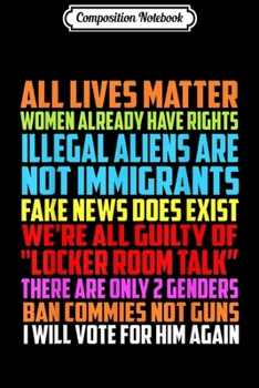 Paperback Composition Notebook: All Lives Matter Women Already Have Right Rights Journal/Notebook Blank Lined Ruled 6x9 100 Pages Book