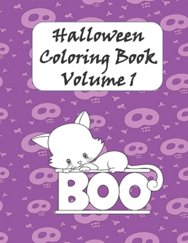 Paperback Halloween Coloring Book Volume 1 Book