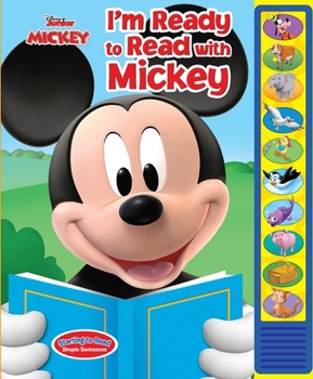 Hardcover Disney Junior Mickey Mouse Clubhouse: I'm Ready to Read with Mickey Sound Book [With Battery] Book