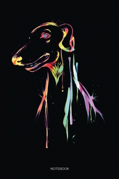 Paperback Notebook: Blank Lined Journal 6x9 - Greyhound Owners Notebook I Gift for Dog Lovers and Whippet Fans Book