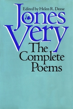 Hardcover Jones Very: The Complete Poems Book