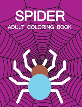 Paperback Spider Adult Coloring Book