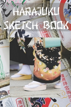 Paperback Harajuku Sketch Book: Dual layout sketch paper - fashion design Book