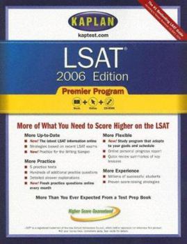 Paperback Kaplan LSAT 2006, Premier Program Book