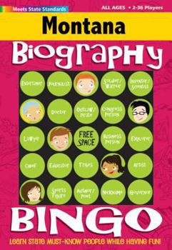 Hardcover Montana Biography Bingo Book