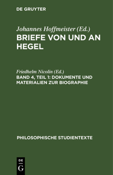 Hardcover Dokumente Und Materialien Zur Biographie [German] Book