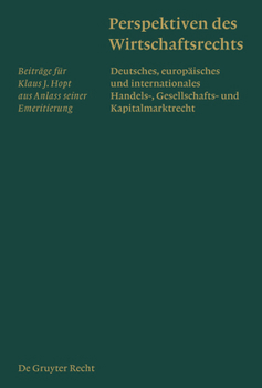 Hardcover Perspektiven des Wirtschaftsrechts [German] Book