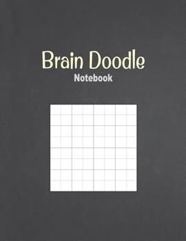 Paperback Brain Doodle Notebook: 1/2" Cross Section Graph Ruling, 100 Pages Book