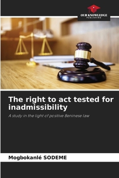 Paperback The right to act tested for inadmissibility Book