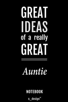 Notebook for Aunties / Auntie: awesome handy Note Book [120 blank lined ruled pages]