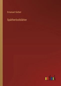 Paperback Spätherbstblätter [German] Book