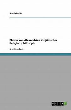 Paperback Philon von Alexandrien als j?discher Religionsphilosoph [German] Book