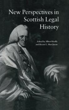 Paperback New Perspectives in Scottish Legal History: New Per Scot Legal His Book