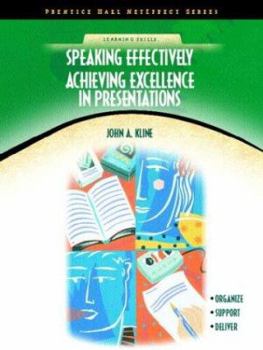 Paperback Speaking Effectively: Achieving Excellence in Presentations (Neteffect Series) Book