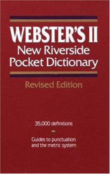 Paperback Webster's II New Riverside Pocket Dictionary Book