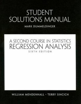 Paperback Student Solutions Manual Regression Analysis: A Second Course in Statistics Book