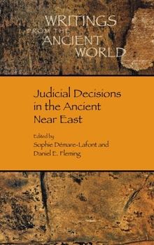 Hardcover Judicial Decisions in the Ancient Near East Book