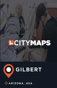 Paperback City Maps Gilbert Arizona, USA Book