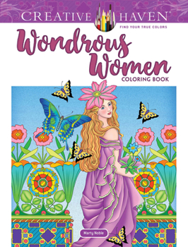 Paperback Creative Haven Wondrous Women Coloring Book