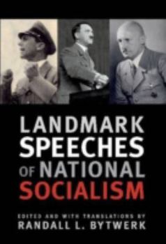 Paperback Landmark Speeches of National Socialism Book