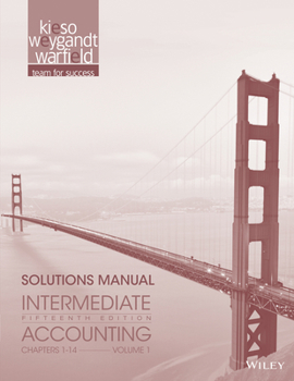 Paperback Solutions Manual Vol 1 t/a Intermediate Accounting, Fifteenth edition Book