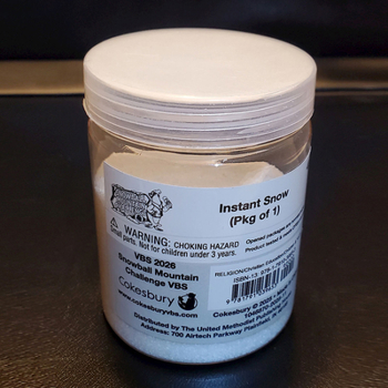 Vbs 2026 Snowball Mountain Challenge Instant Snow (100g): Find Your Strength in God