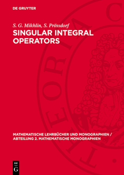 Hardcover Singular Integral Operators [German] Book