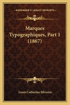 Paperback Marques Typographiques, Part 1 (1867) [French] Book