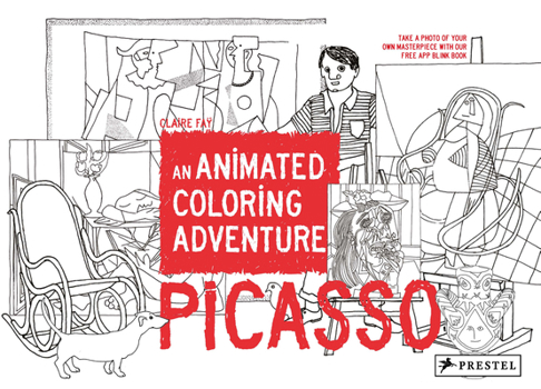 Paperback Picasso: An Animated Coloring Adventure Book