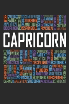 Capricorn Words: 6x9 Ruled Notebook, Journal, Daily Diary, Organizer, Planner