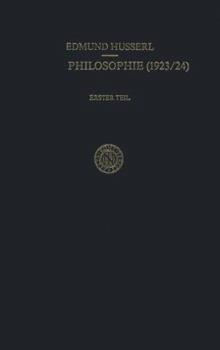 Paperback Erste Philosophie (1923/24) Erster Teil Kritische Ideengeschichte: Erster Teil: Kritische Ideengeschichte Book