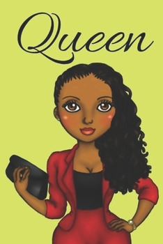 Paperback Queen: notebook/journal: for african american, black, and ebony women of color 6x9 120 pages Book