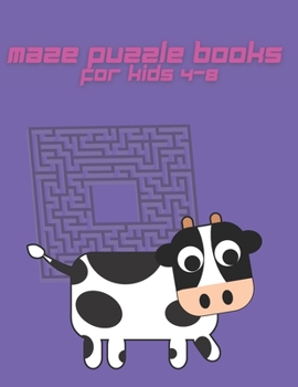 Paperback maze puzzle books for kids 4-8: Workbook for Games, Puzzles, and Problem-Solving [Large Print] Book