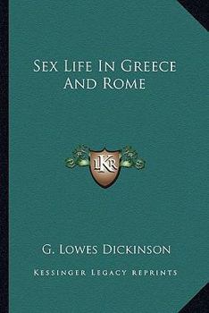 Paperback Sex Life In Greece And Rome Book