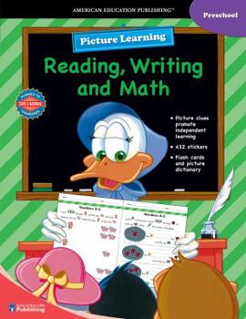 Paperback Picture Learning Reading, Writing, and Math for Preschool Book