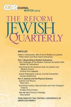 Paperback CCAR Journal, The Reform Jewish Quarterly Winter 2012: Judaism and Science Book