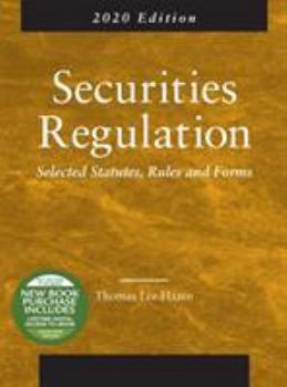 Paperback Securities Regulation, Selected Statutes, Rules and Forms, 2020 Edition Book