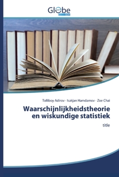 Paperback Waarschijnlijkheidstheorie en wiskundige statistiek [Dutch] Book