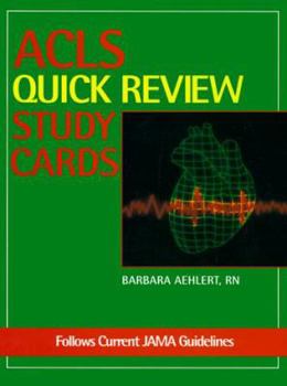 Paperback ACLS Quick Review Study Cards Book