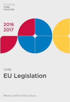 Paperback Core Eu Legislation 2016-17 Book