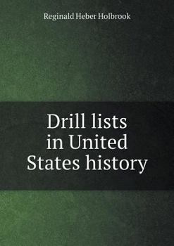 Paperback Drill lists in United States history Book