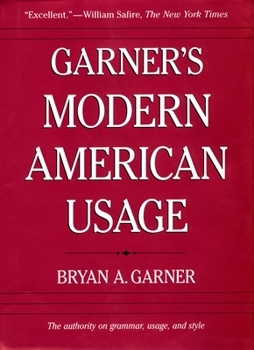 Hardcover Garner's Modern American Usage Book