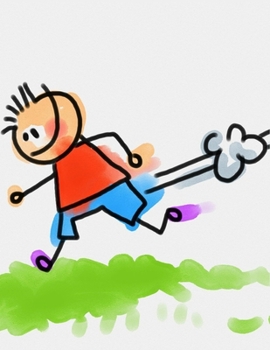 Paperback Kid's Notebook: 100 Pages 8.5" X 11" Wide Ruled Line Paper Book