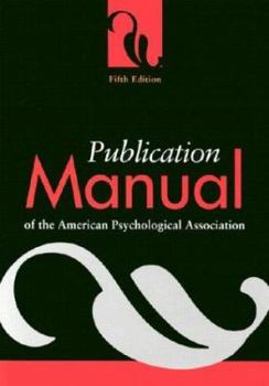 Publication Manual of the American Psychological Association