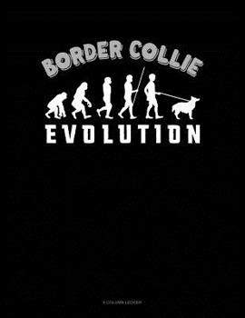 Paperback Border Collie Evolution: 8 Column Ledger Book